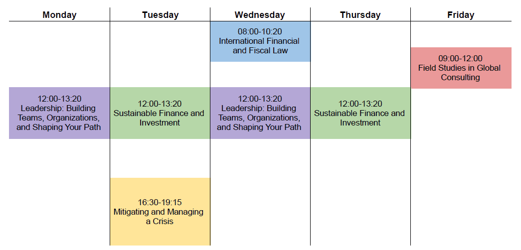 Studenplan English